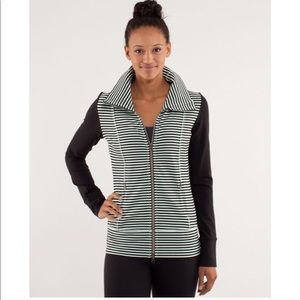 Lululemon daily yoga striped jacket